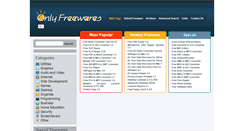 Desktop Screenshot of onlyfreewares.com