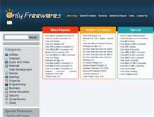 Tablet Screenshot of onlyfreewares.com